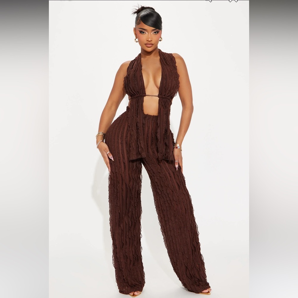 Brown two piece set